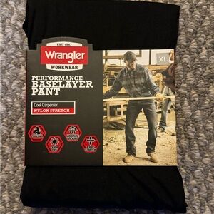 Wrangler Black Performance Baselayer Pants